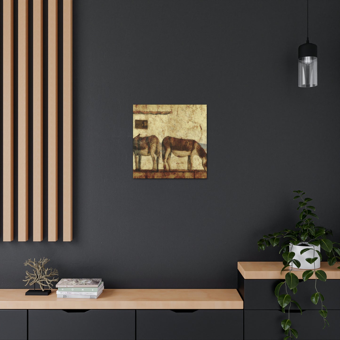 "Donkey in Deco Style" - Canvas