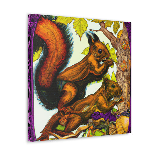 "Squirrels in Bloom" - Canvas