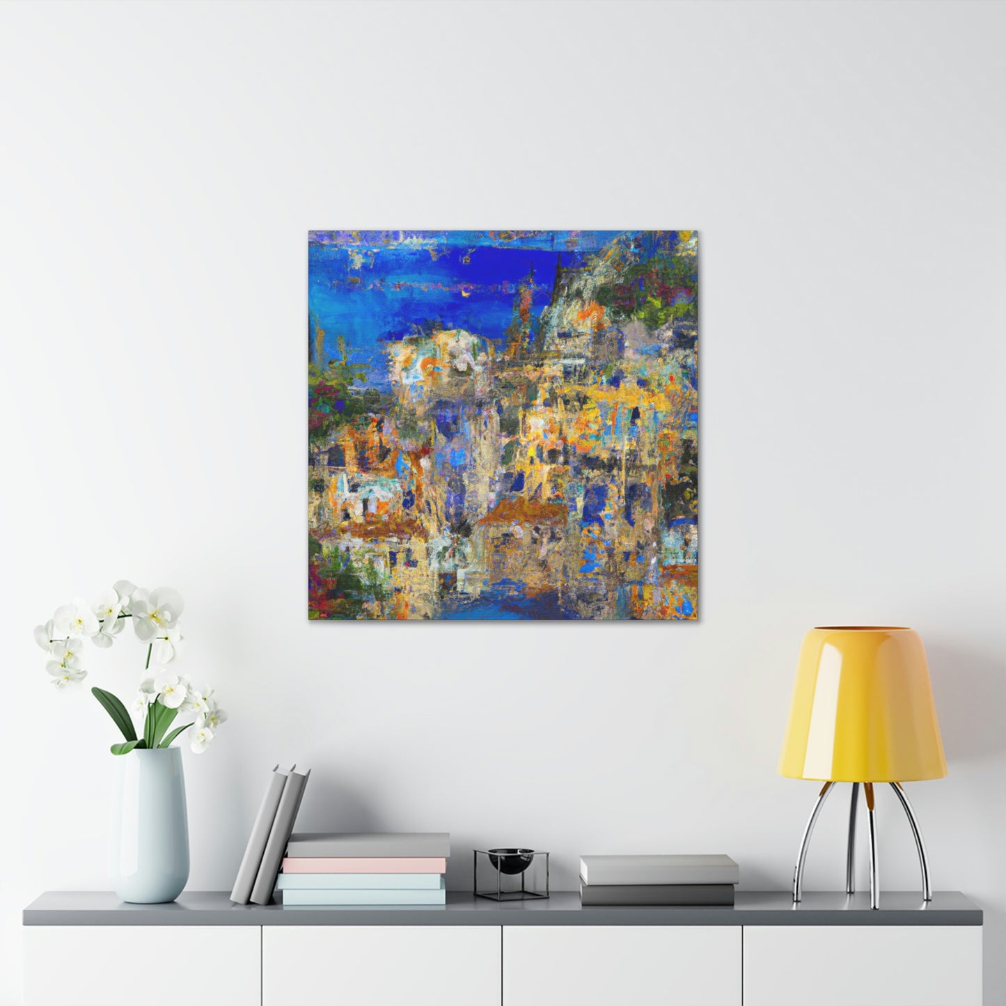 "Mediterranean Splendor Ablaze" - Canvas