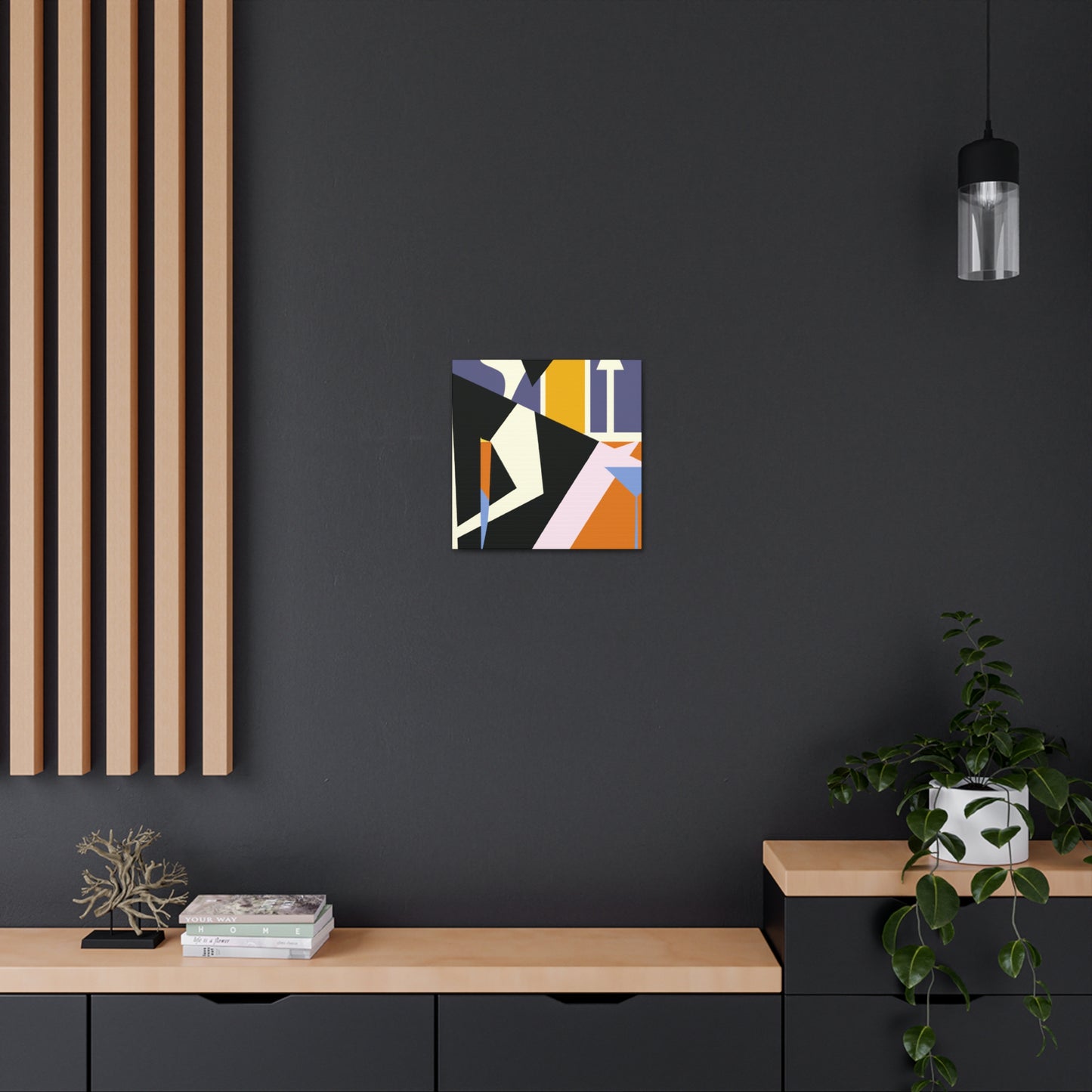 "Modernist Minimalist Glitter" - Canvas