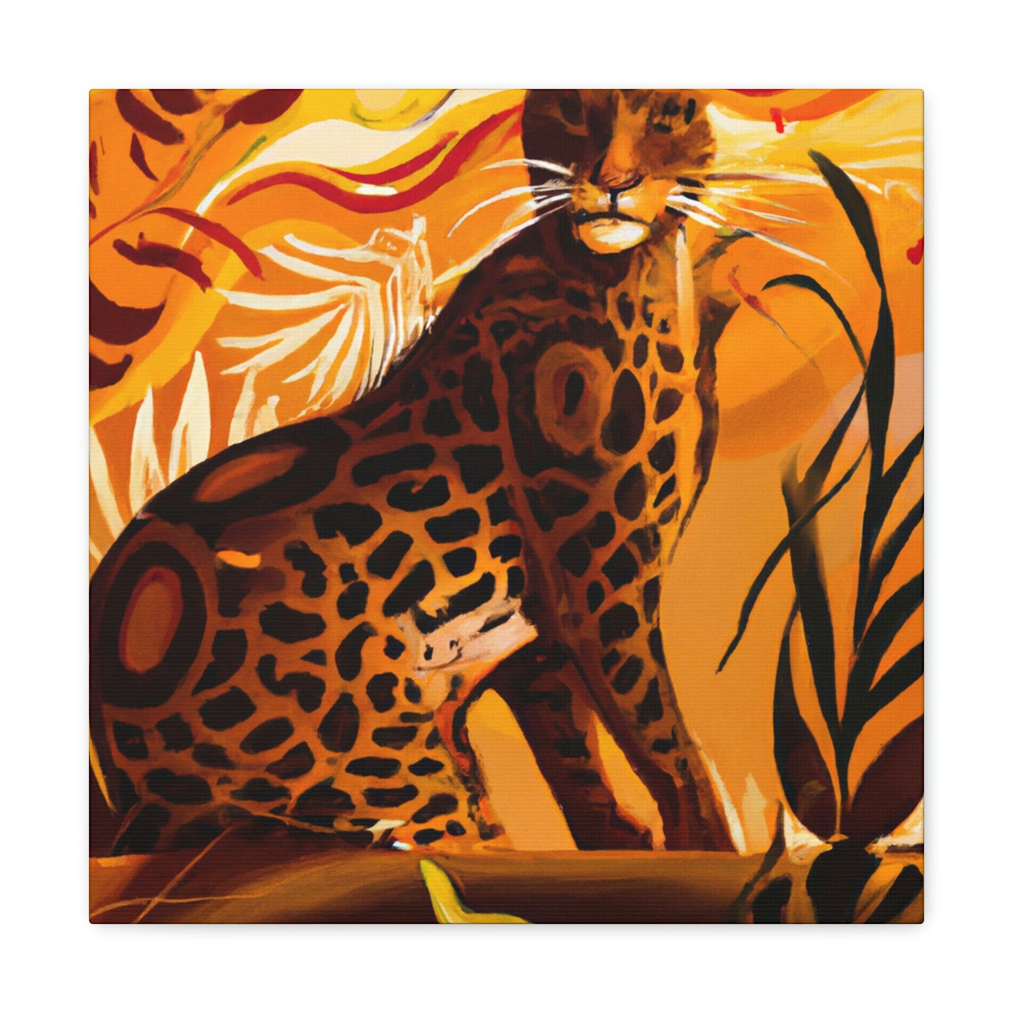 "Leopard in the Jazz Age" - Canvas