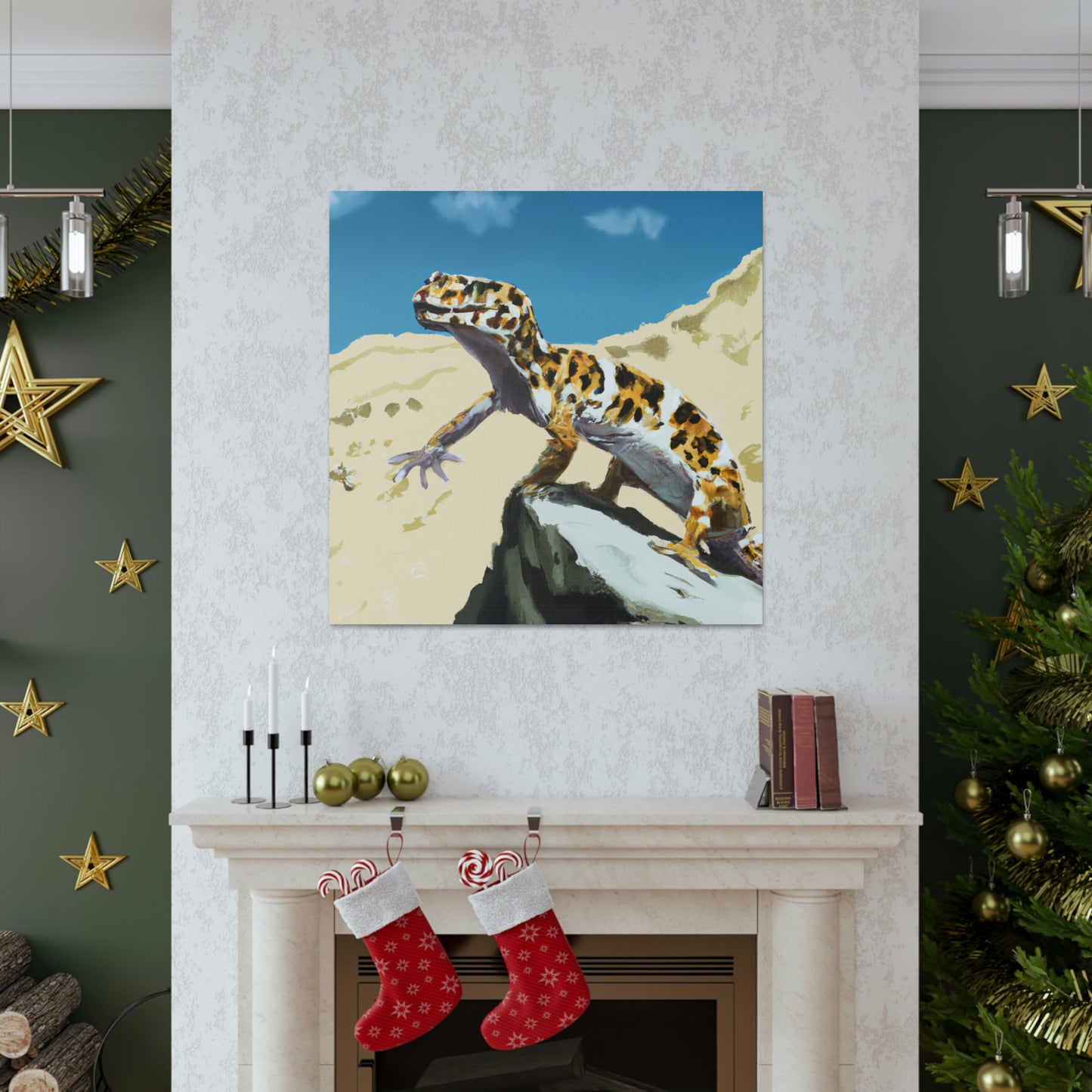 Leopard Gecko Elegance - Canvas