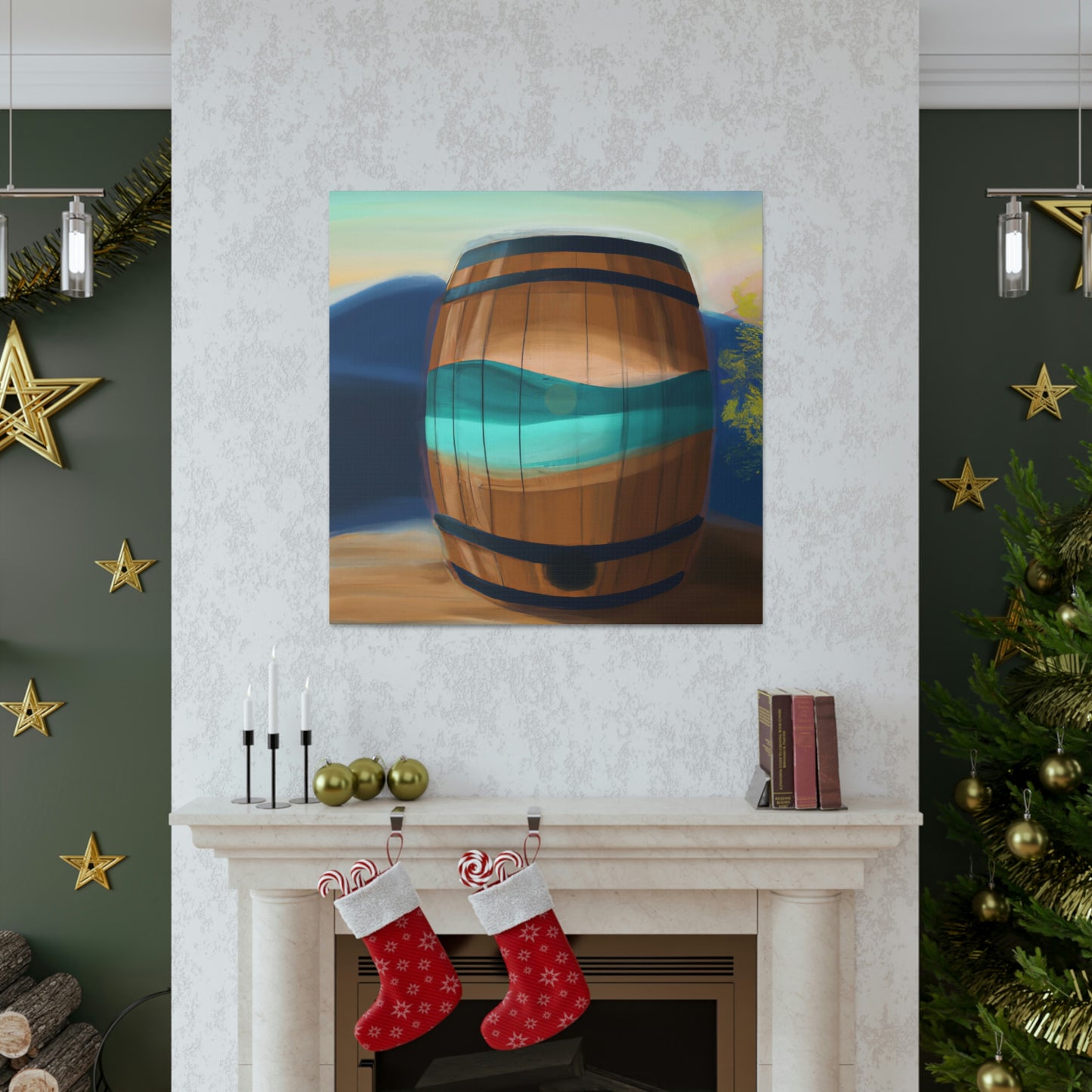 "Whiskey Barrell Nocturne" - Canvas