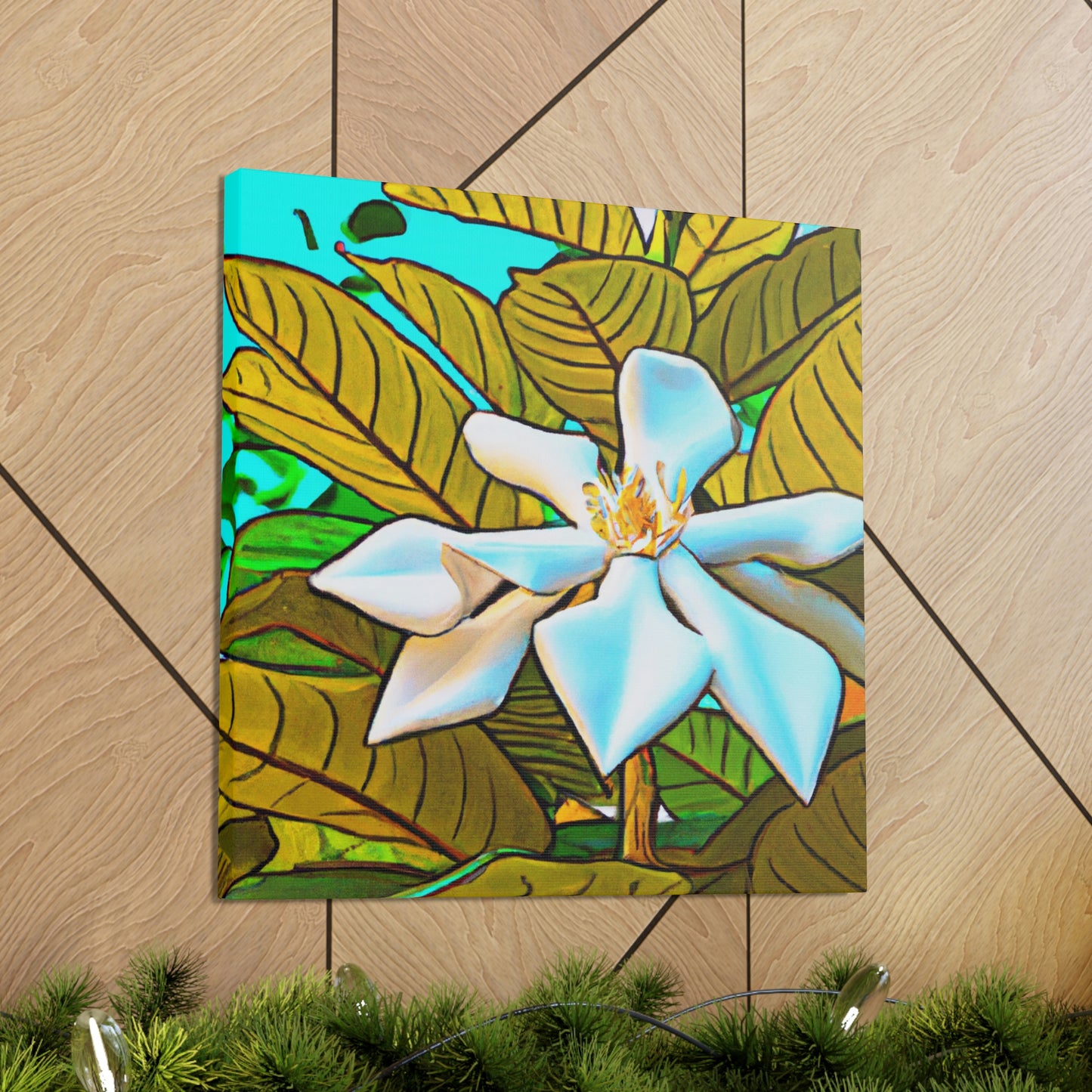 Gardenia Pop Pop Art - Canvas