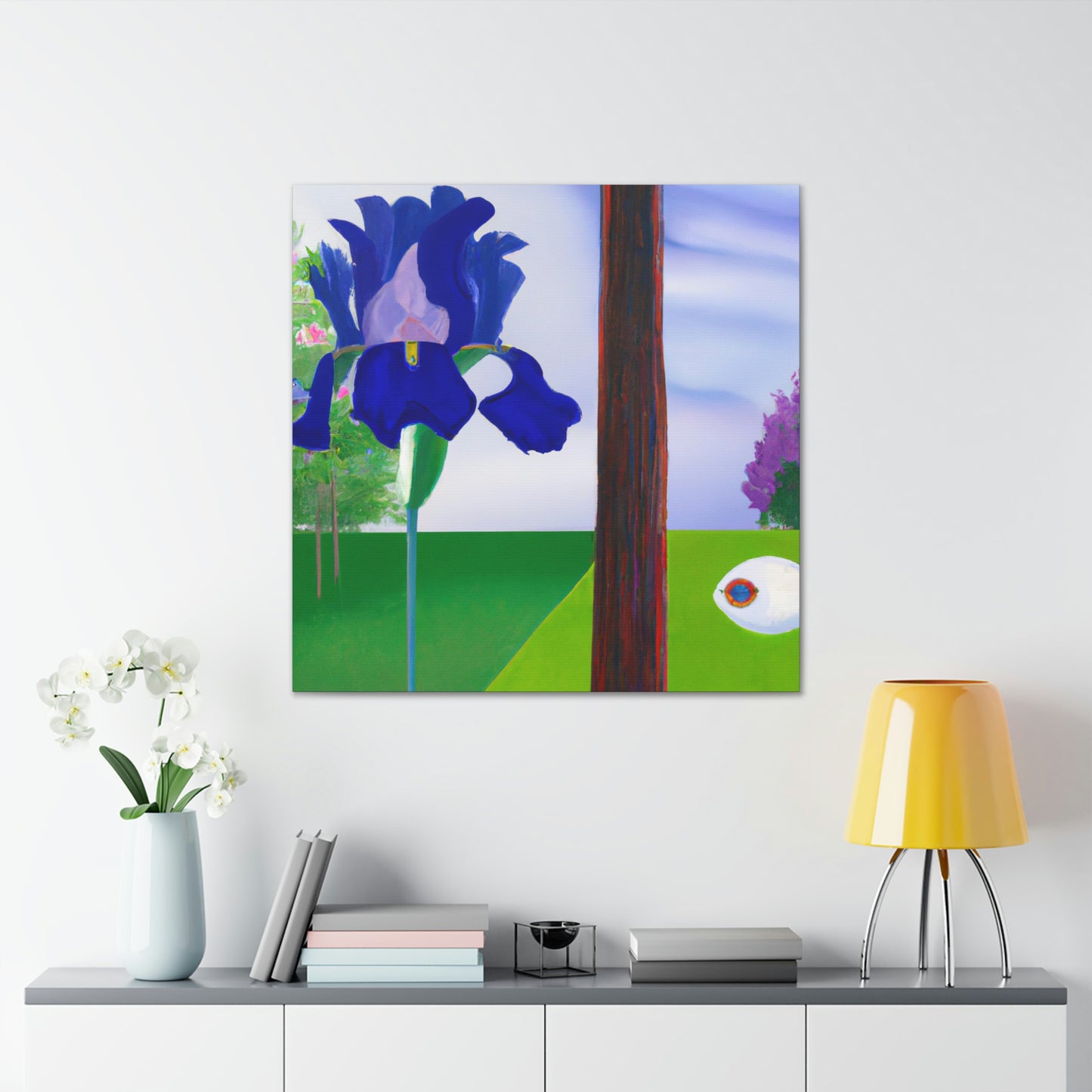 Iris in Abstraction - Canvas