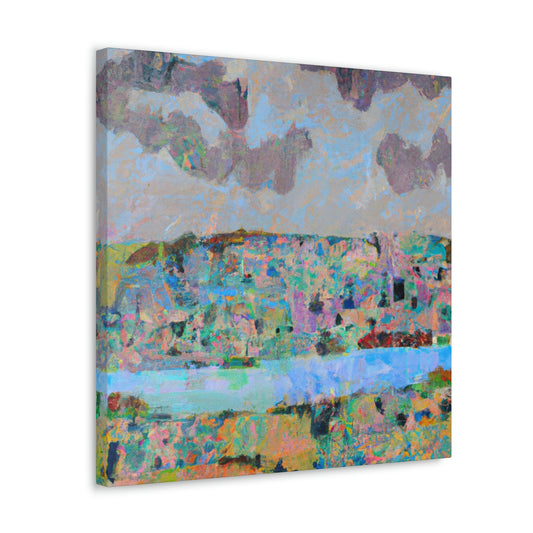 "Lakeside Abstraction Expression" - Canvas