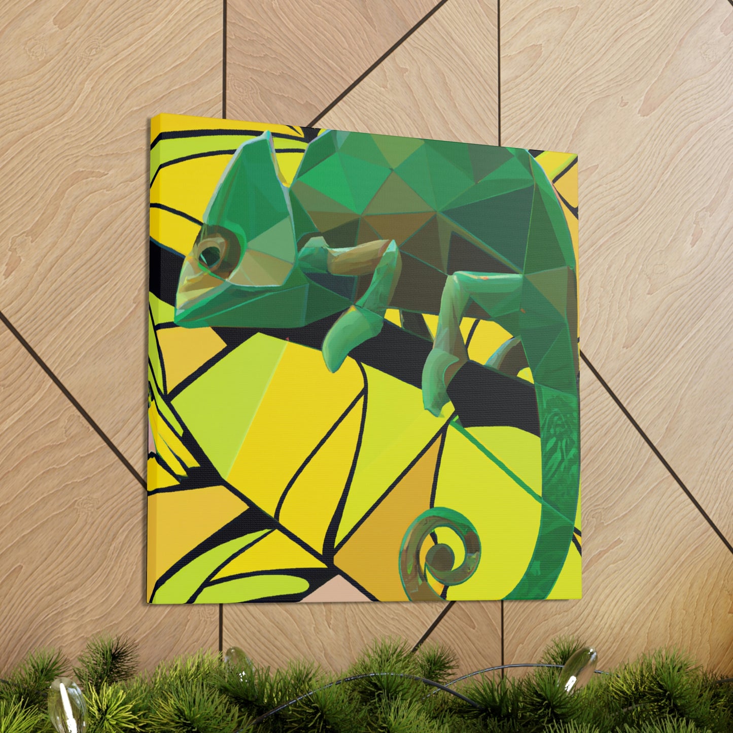 "Chameleon Calling Card" - Canvas