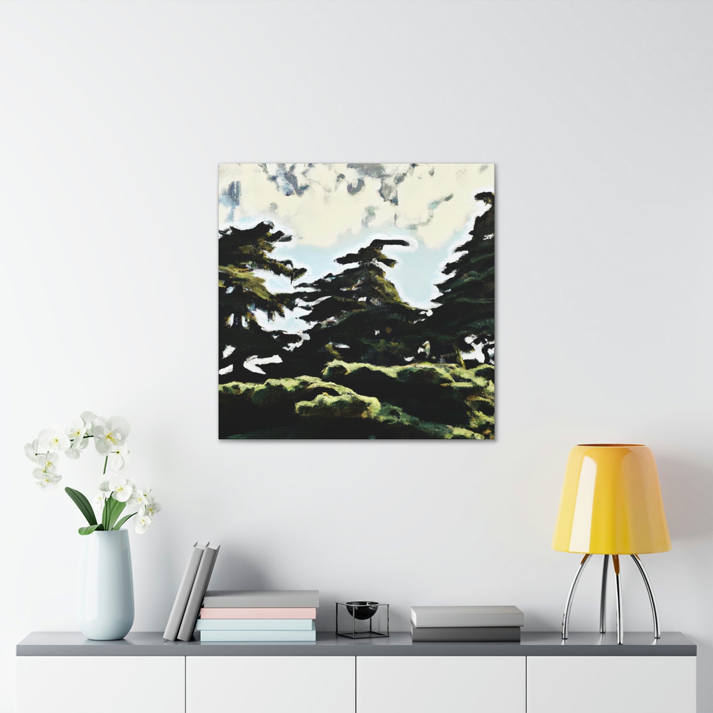 Cedar in the Moonlight - Canvas