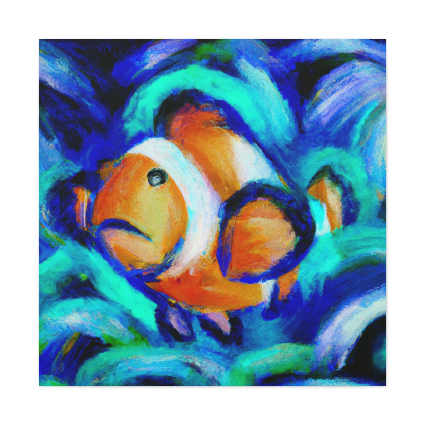 Clownfish in Expressionism - Canvas