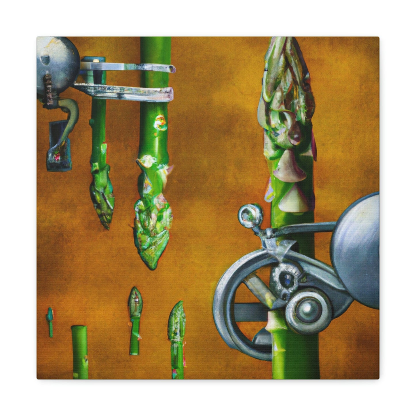 Asparagus in Steampunk - Canvas