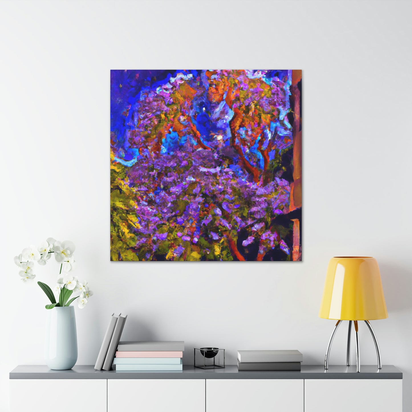 "Vibrant Jacaranda Tree" - Canvas