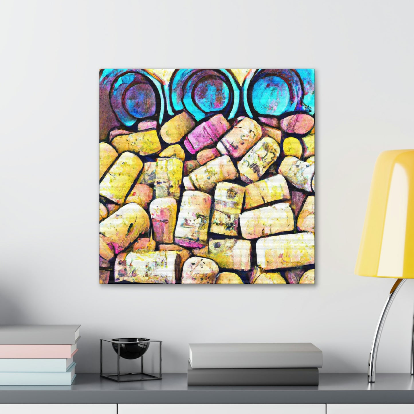 "Corks in a Bottle" - Canvas