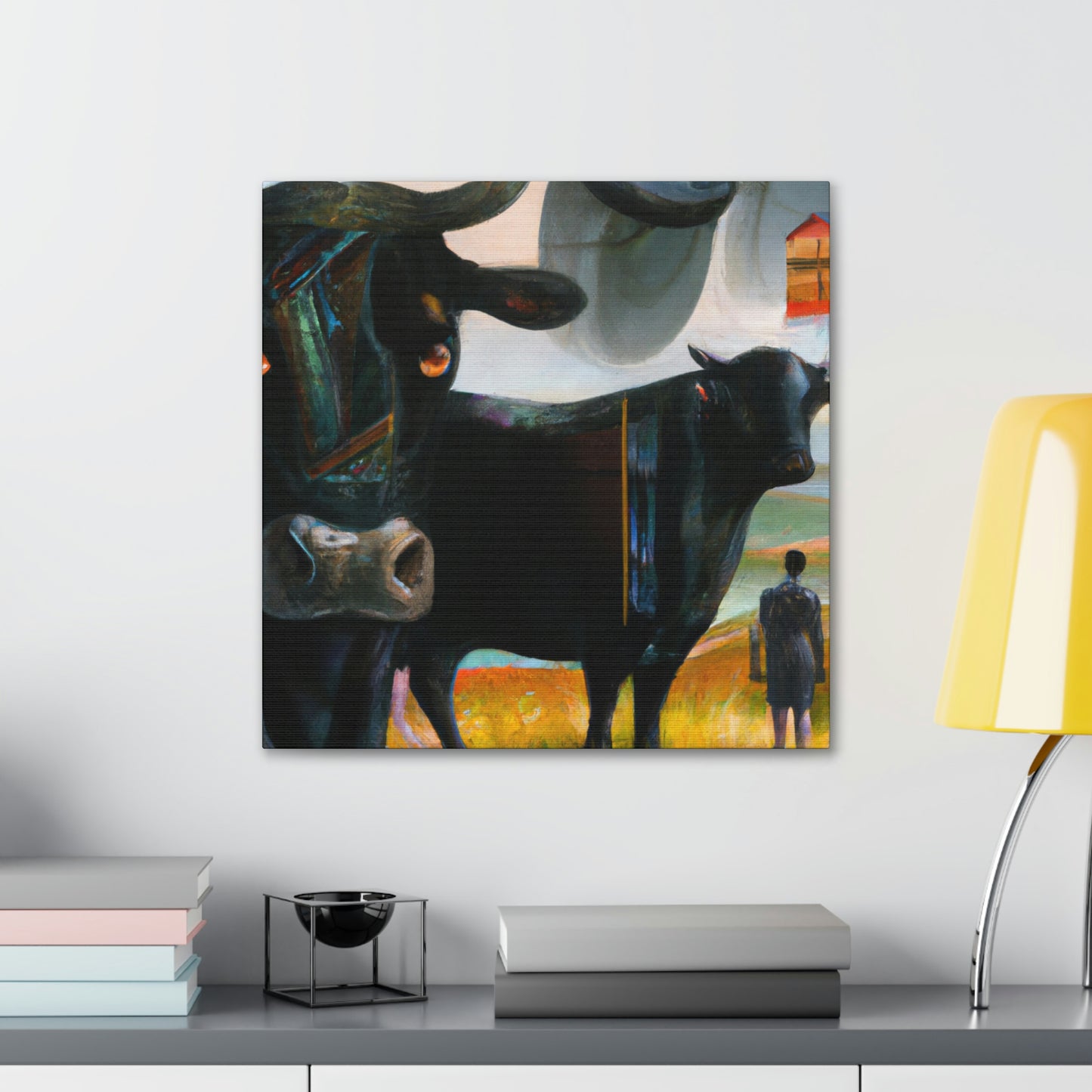 "Black Angus Dreamscape" - Canvas