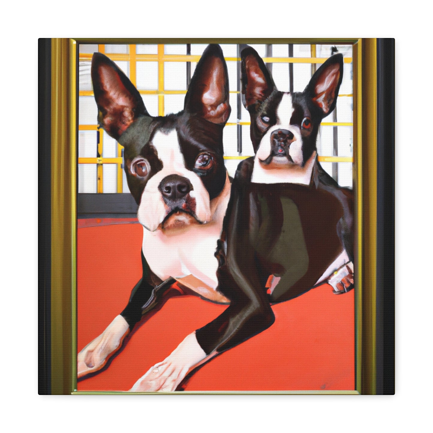 "Boston Terrier Brilliance" - Canvas