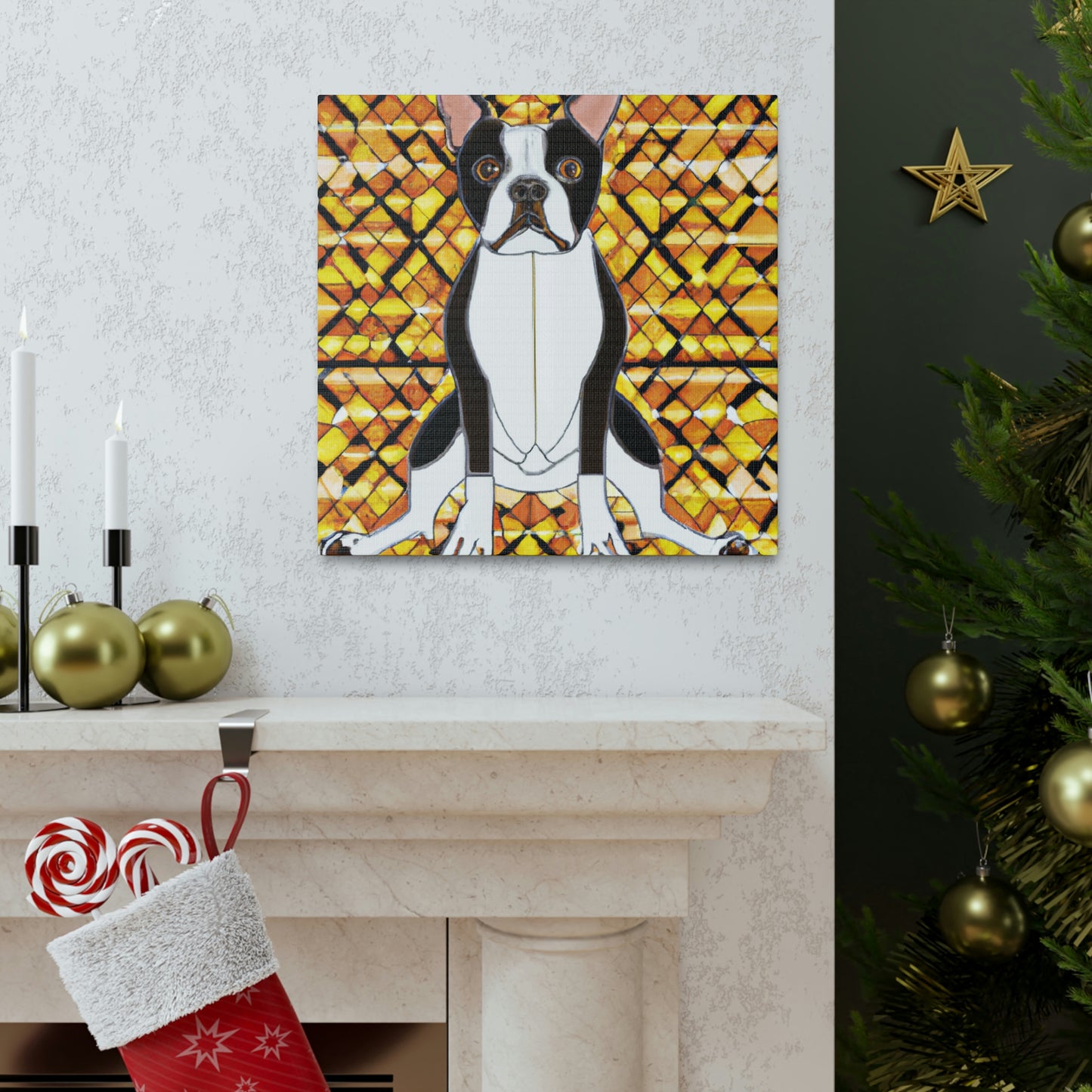 Boston Terrier Bliss - Canvas