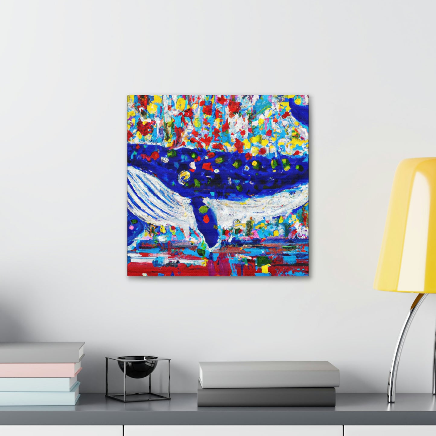 Whale in Motion﻿ - Canvas