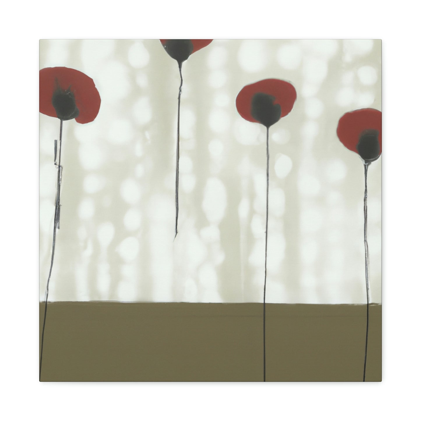 Poppies in Reflection - Canvas