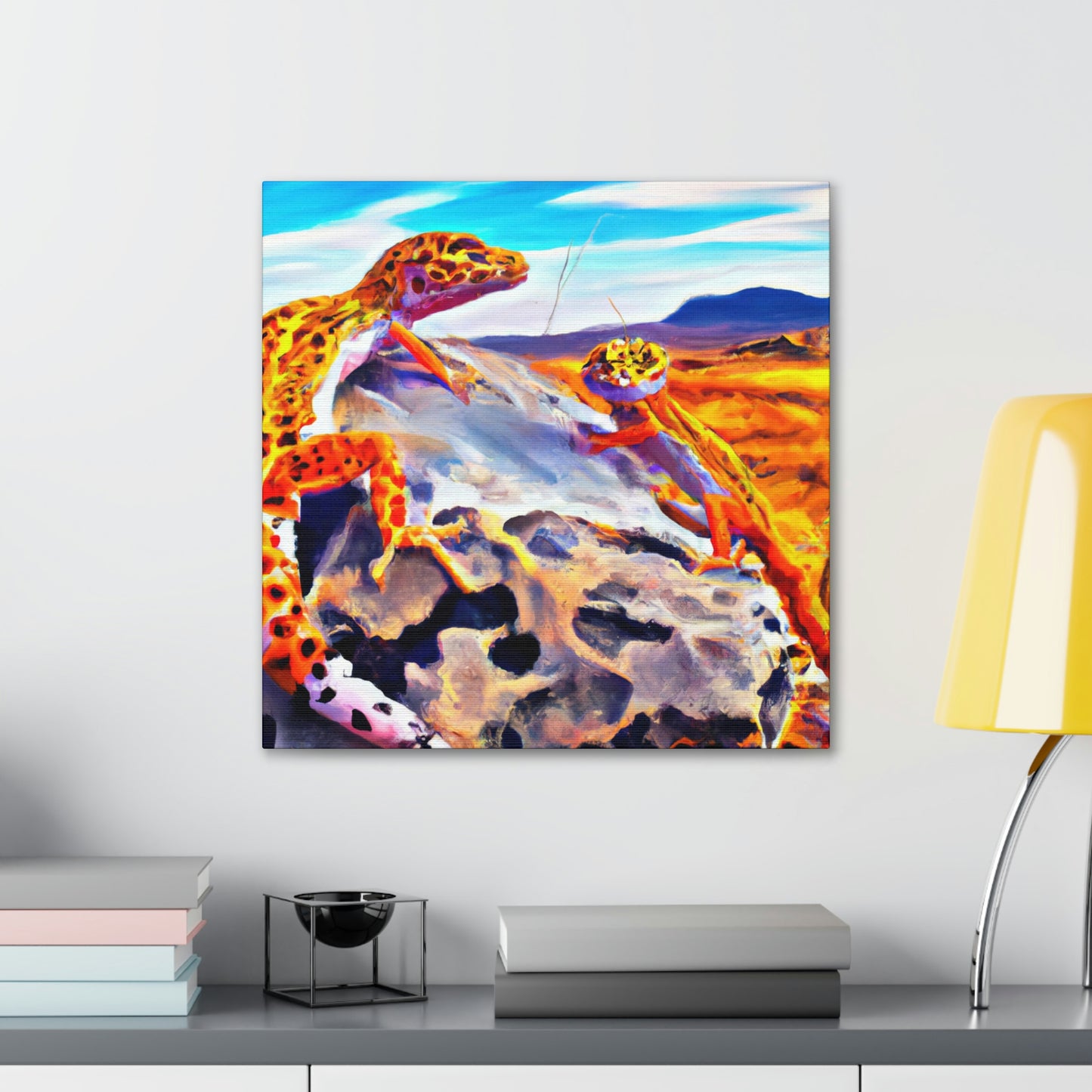 Leopard Gecko Expressionism - Canvas