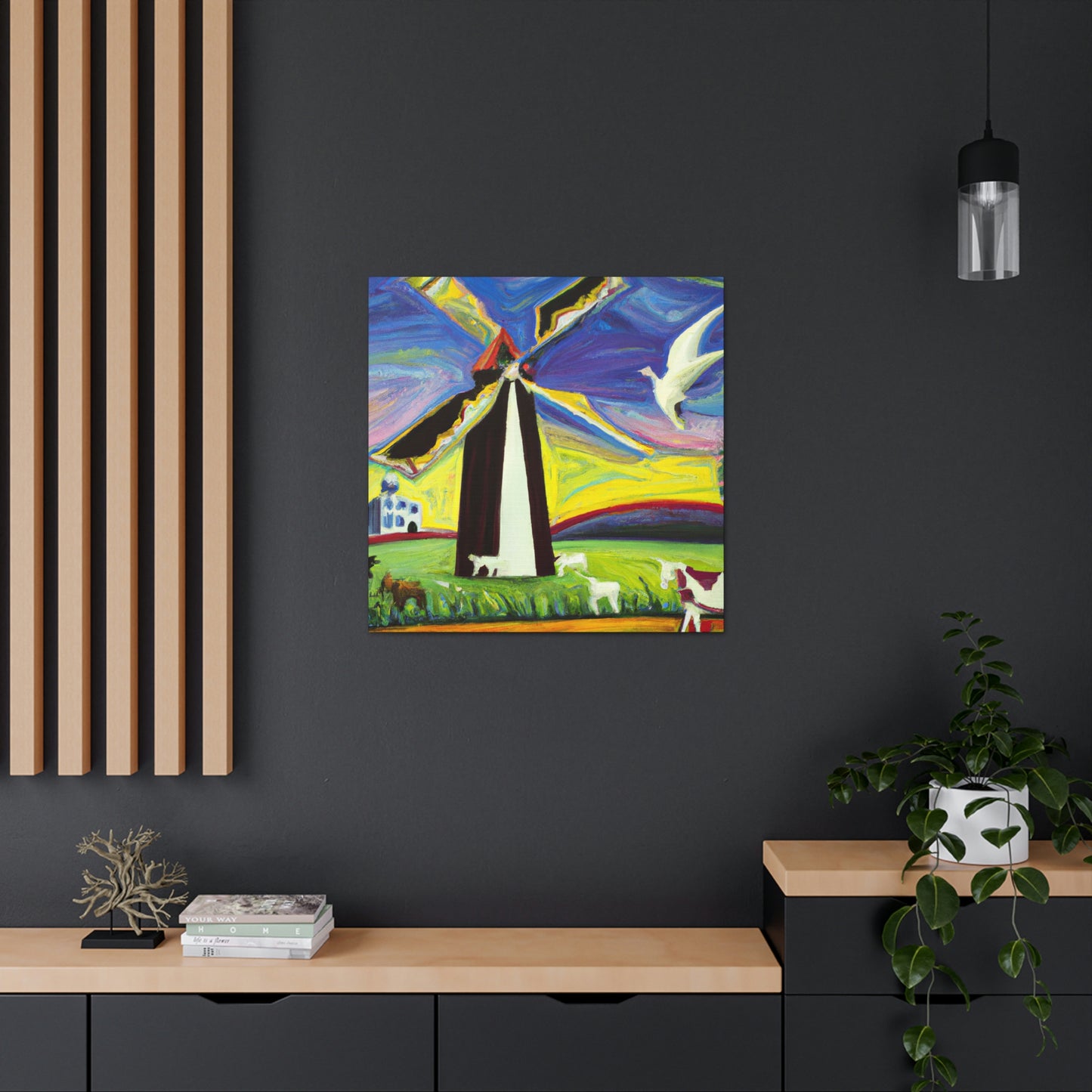 "Windmill in Dreamland" - Canvas