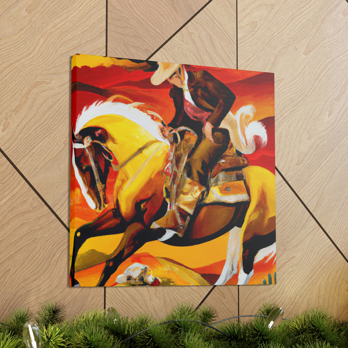 "Riding into Sunset" - Canvas