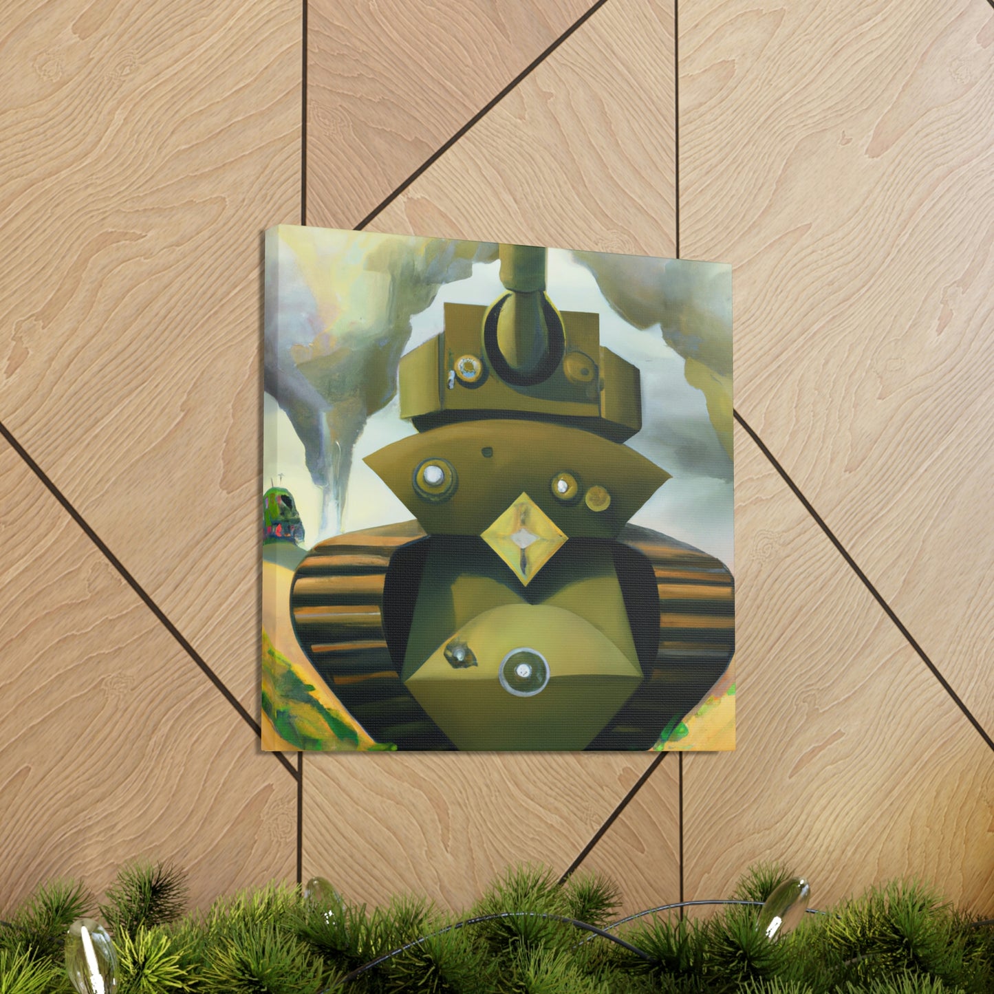 "Tank Turret Dreamscape" - Canvas