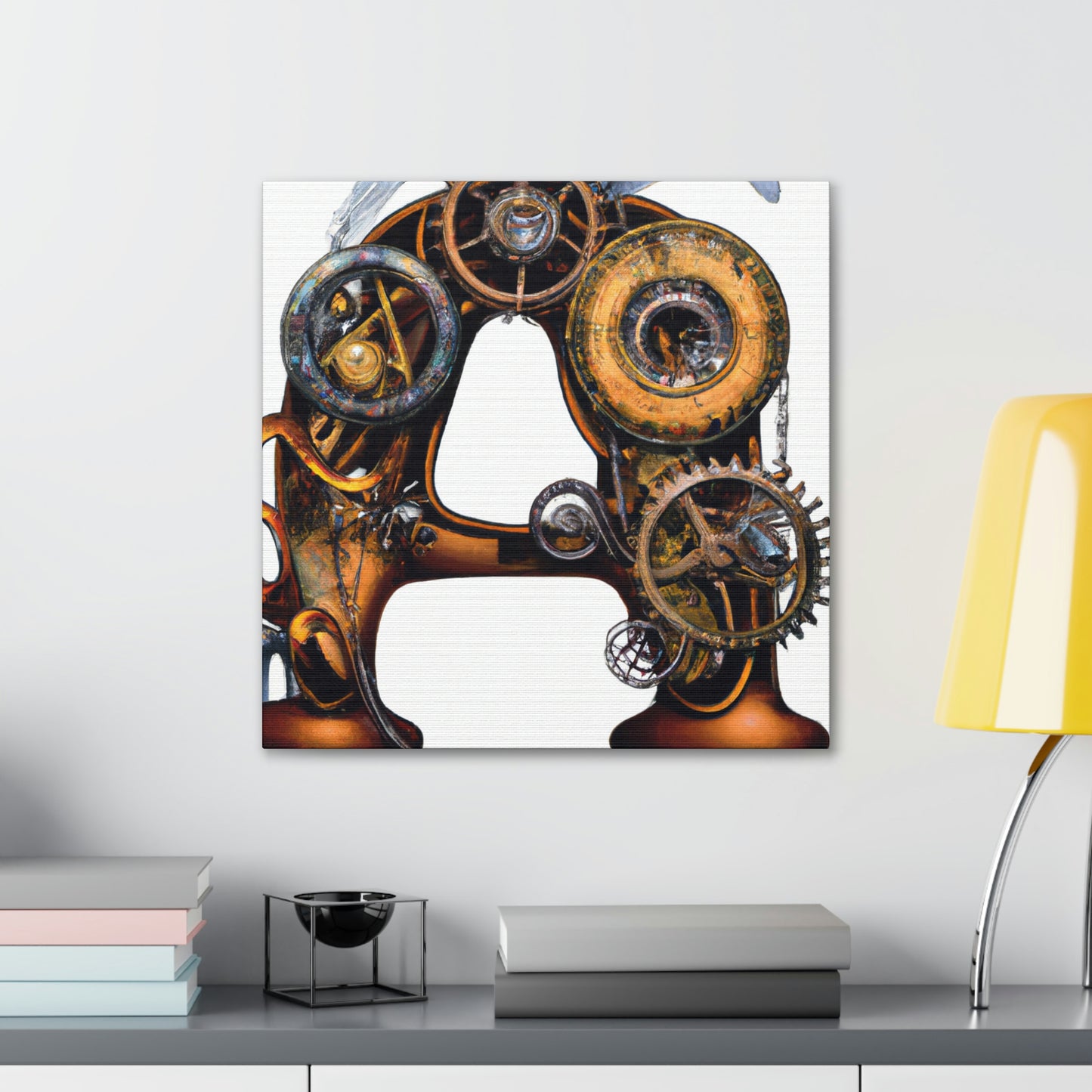 "Steamhearted Clockwork Heroes" - Canvas