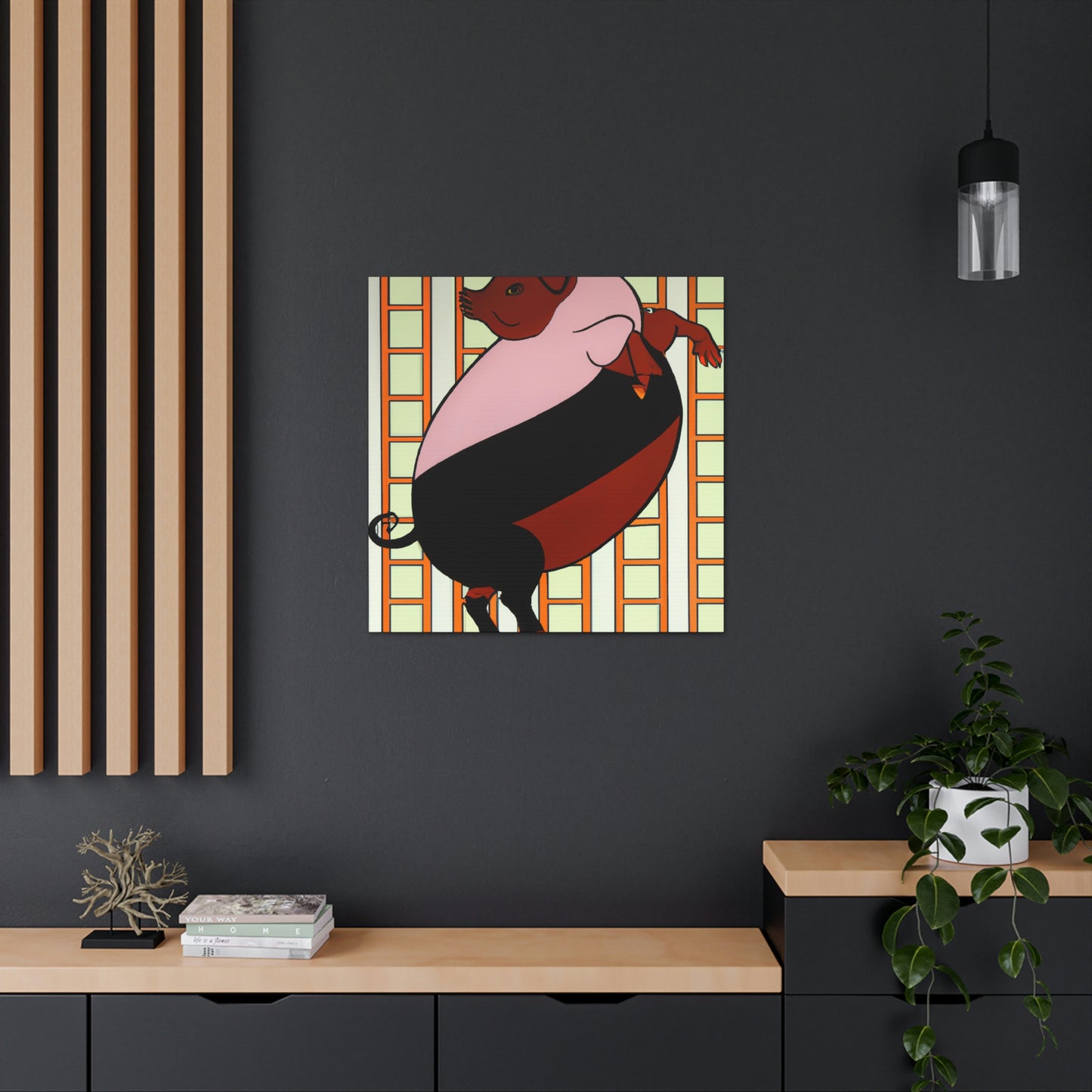 Piggy's Plump Palette - Canvas