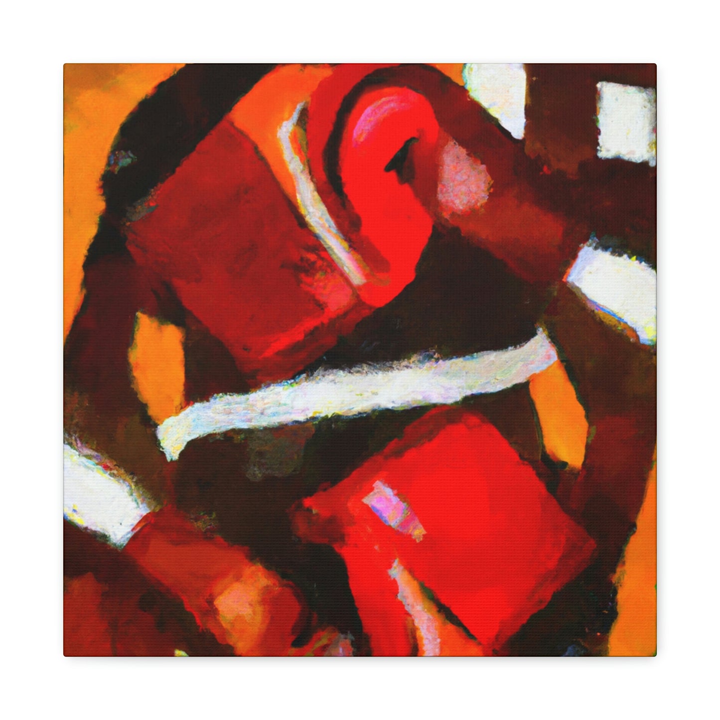 "Boxing in Abstract Form" - Canvas