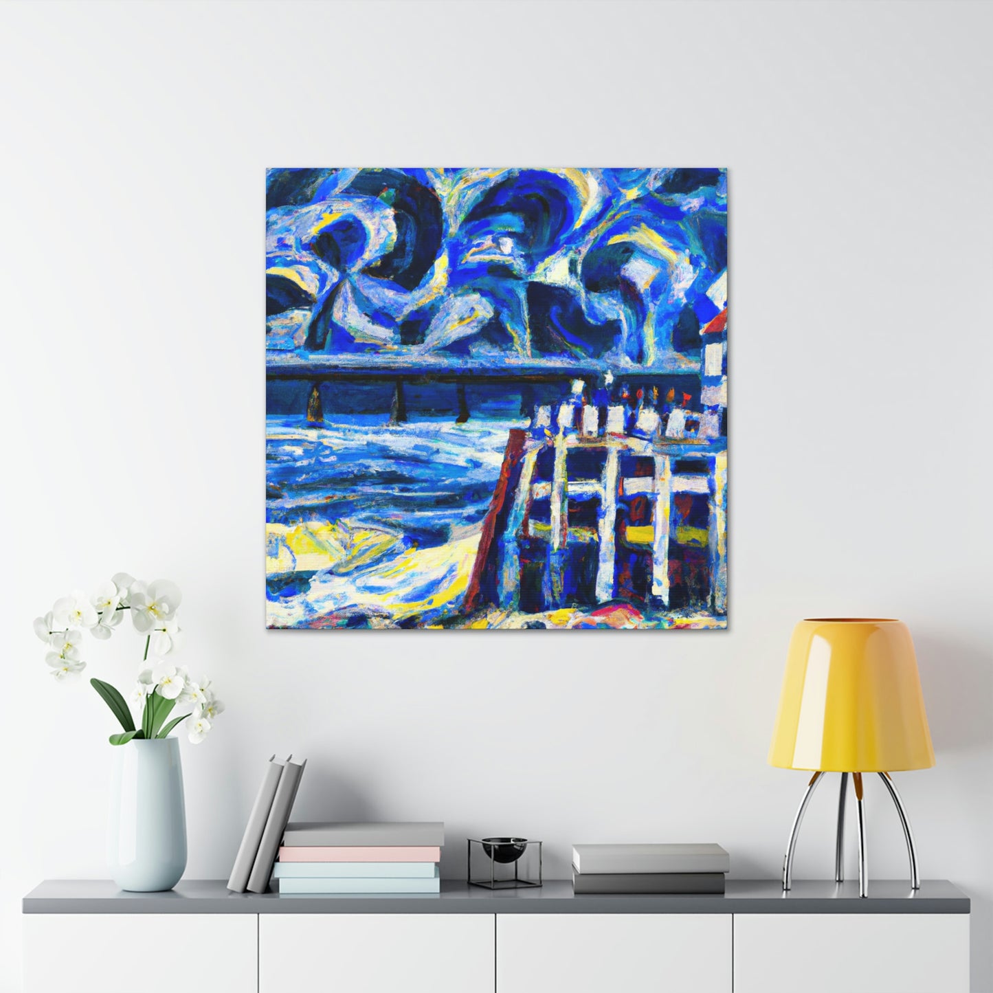 Seawall by Expressionism - Canvas