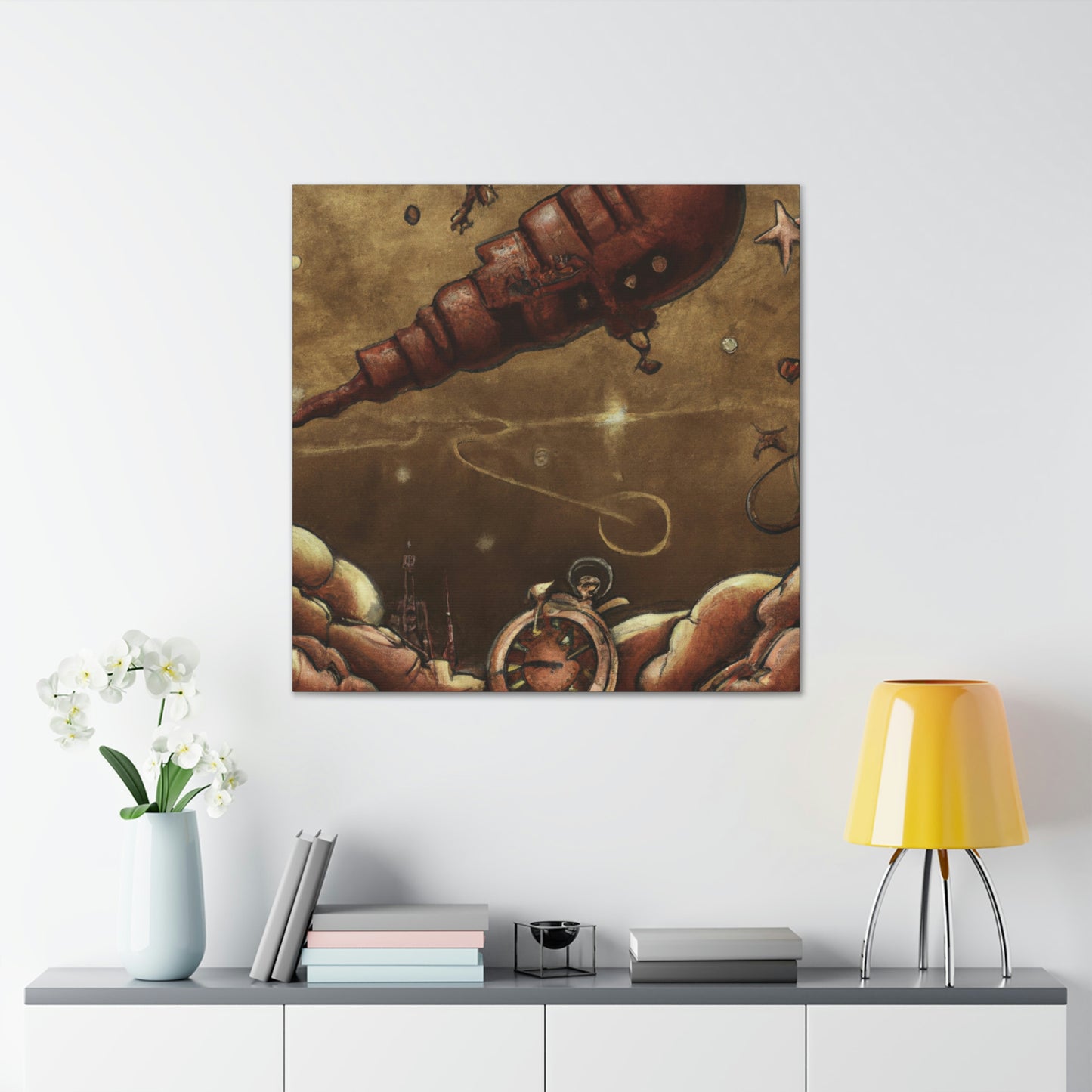 Meteor in Steampunk - Canvas