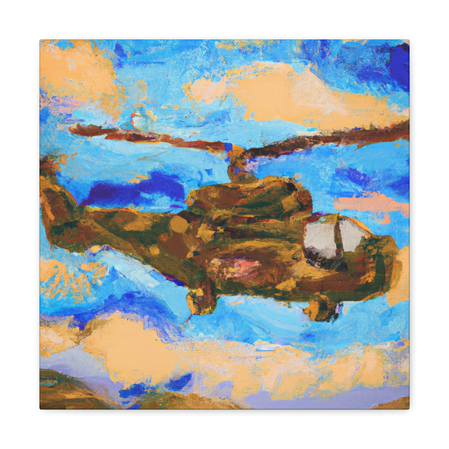 Helicopter Surreal Vision - Canvas