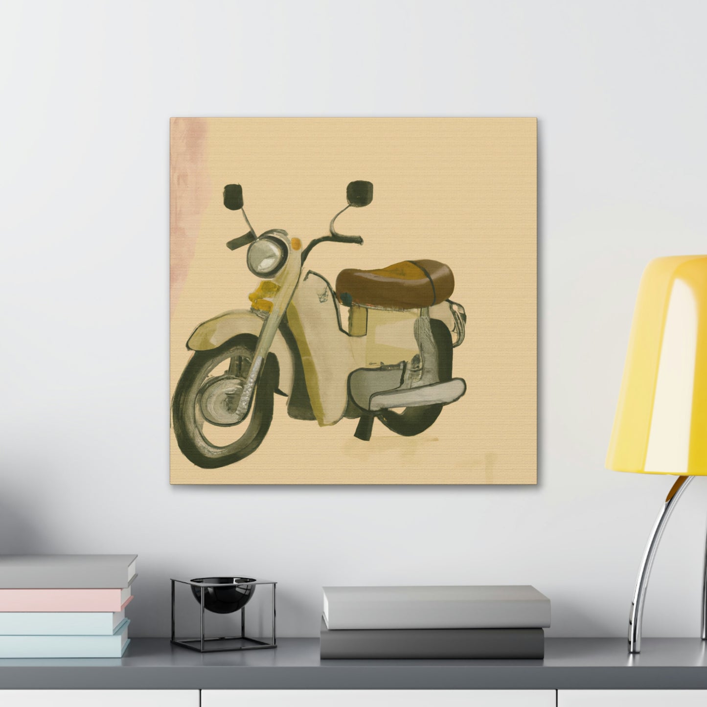 Motorcycle in Monochrome - Canvas