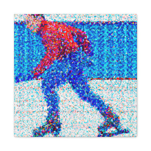 "Winter Ice Skaters" - Canvas