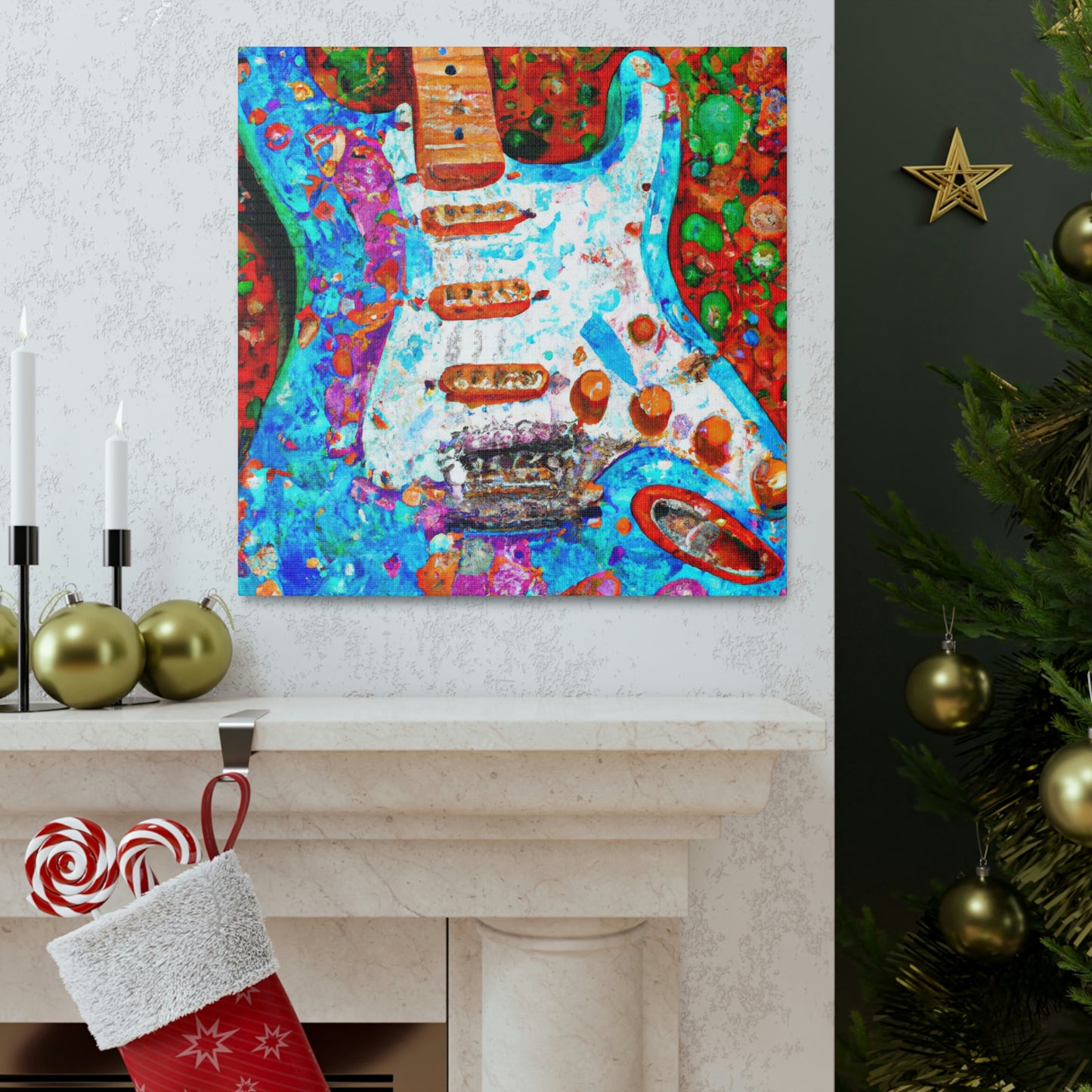 Fender's Expressionistic Vision - Canvas