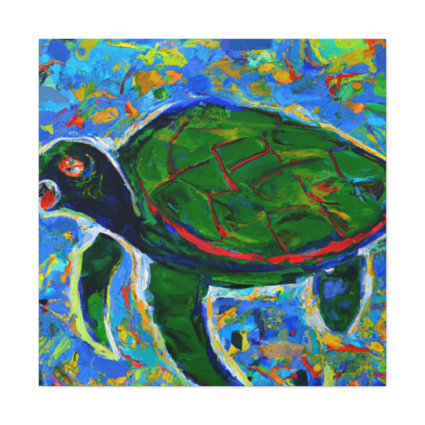 "Sea Turtle Emergence" - Canvas