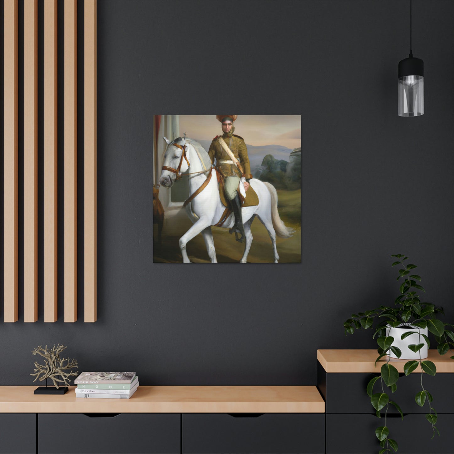 Galloping Cavalryman. - Canvas