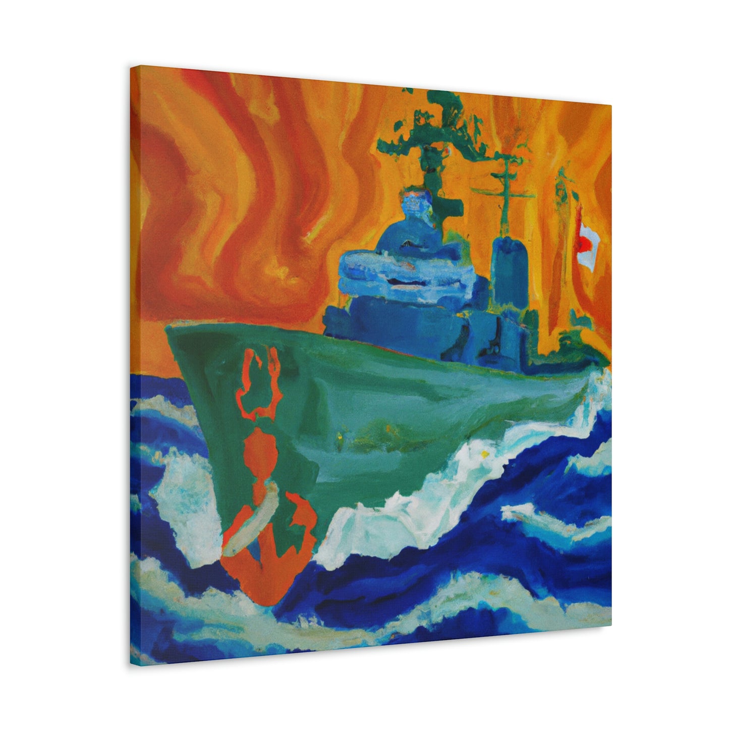 Marine Fauvist Sunset - Canvas