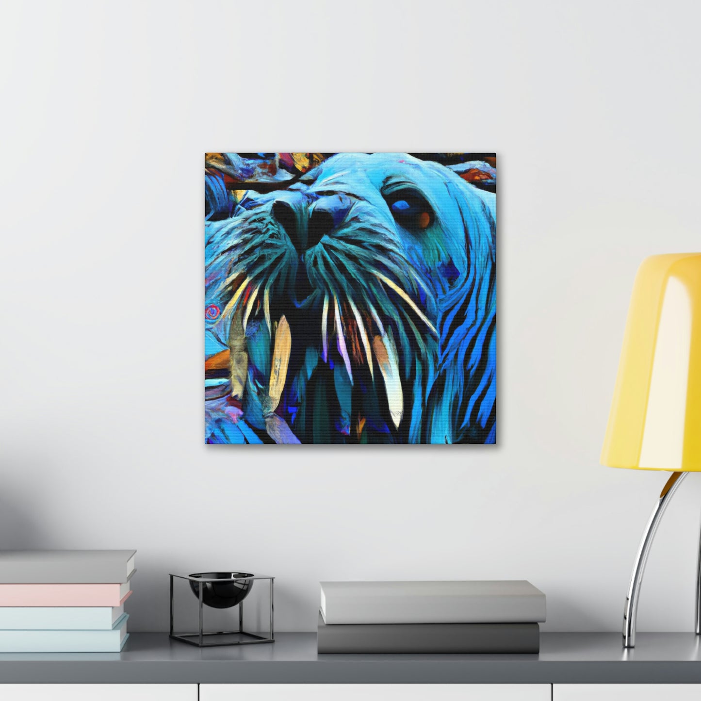 Walrus on a Wave - Canvas