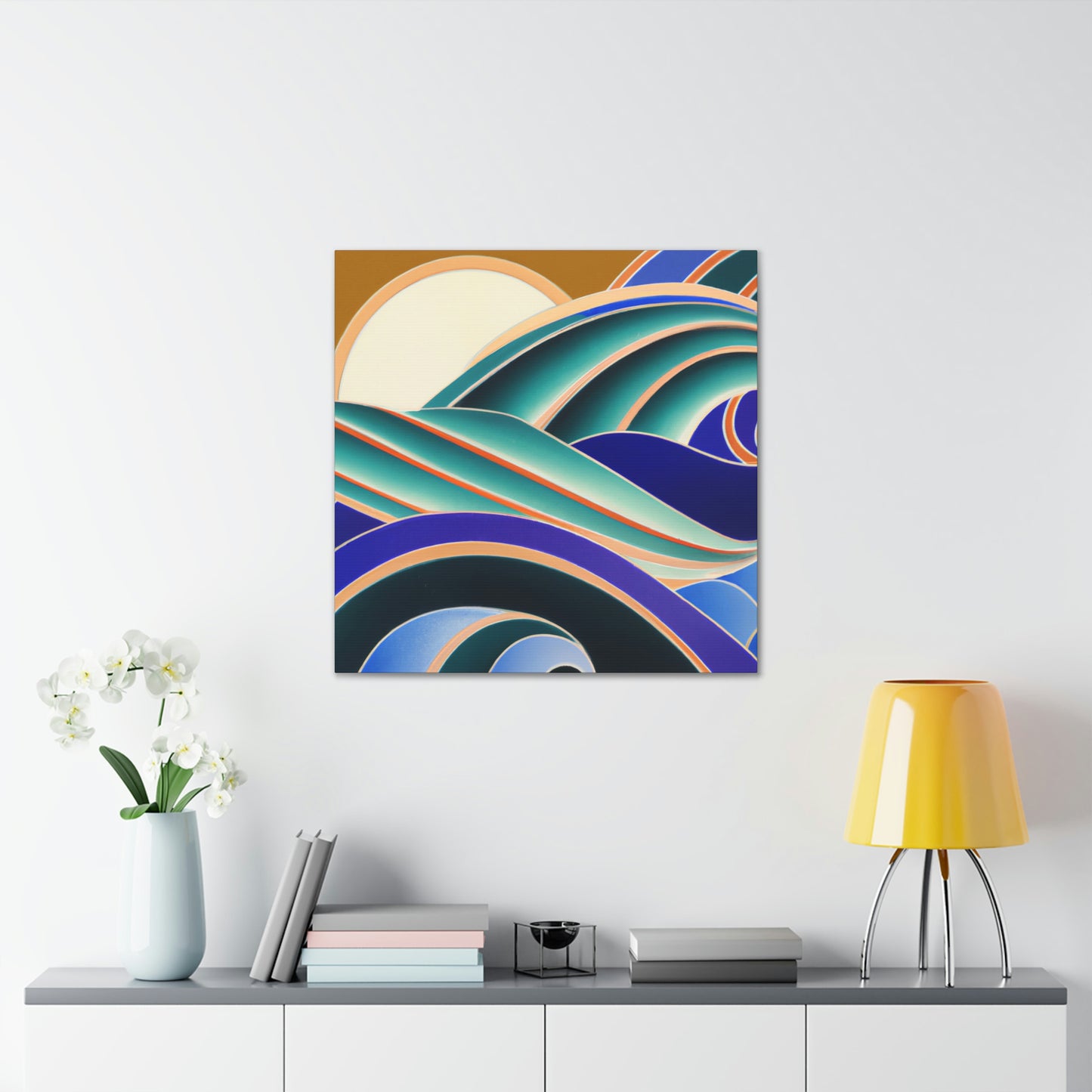 Glimmering Sea Swells - Canvas