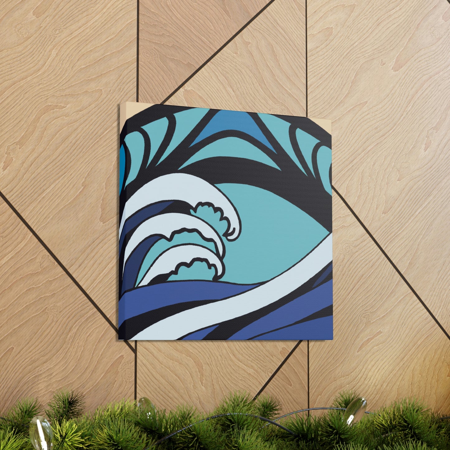 "Waves of Blue Luxury" - Canvas