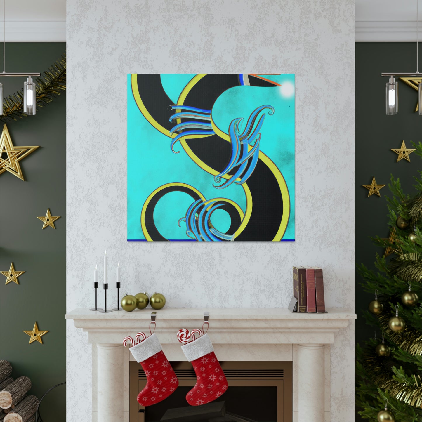 "Eel in Art Deco" - Canvas