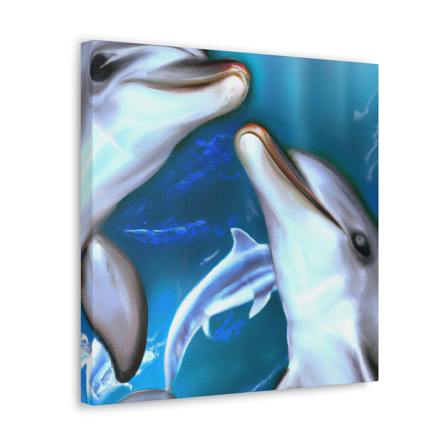 Dolphins on the Shore - Canvas