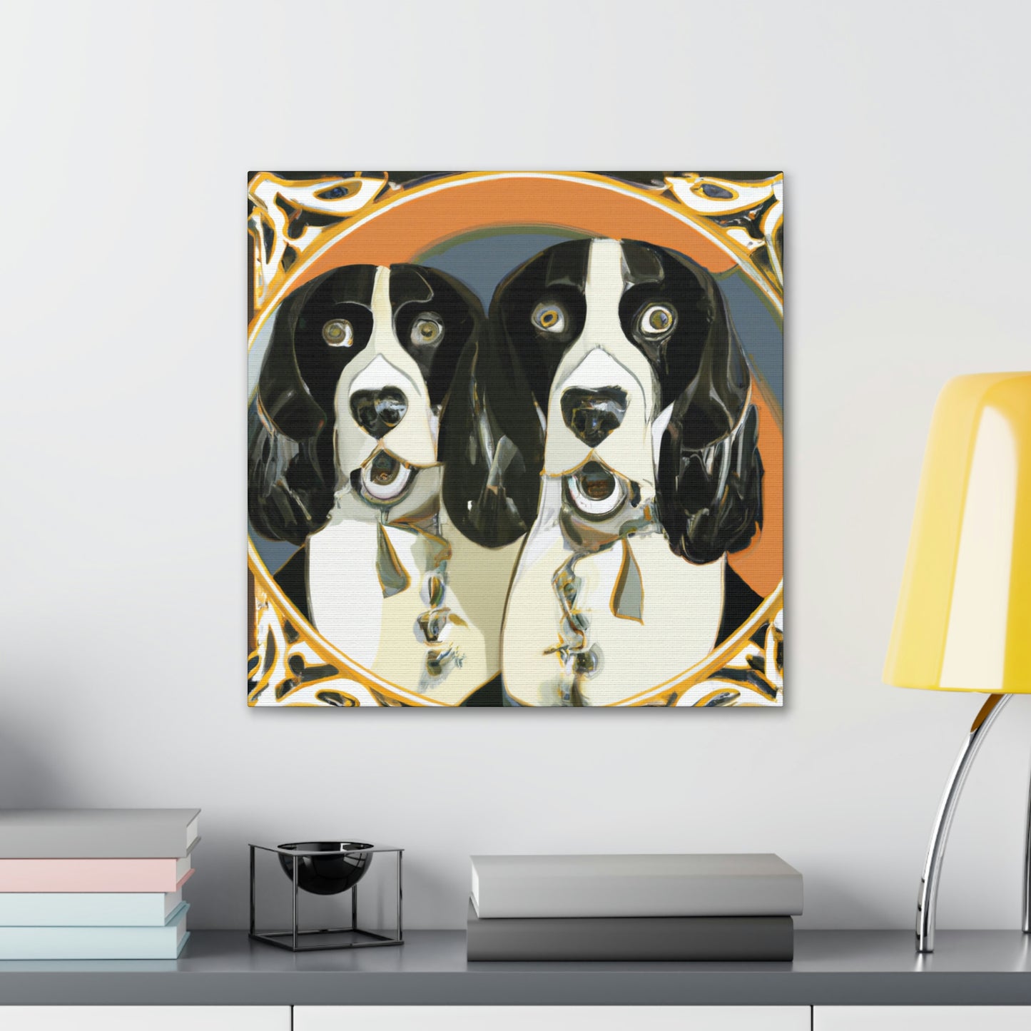 "Springer Spaniel Splendor" - Canvas