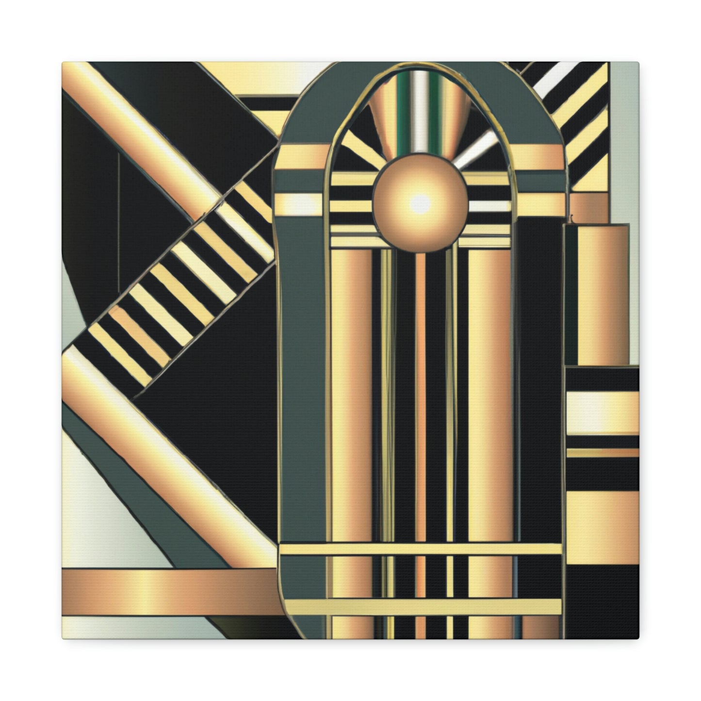 "Striking Art Deco Glory" - Canvas