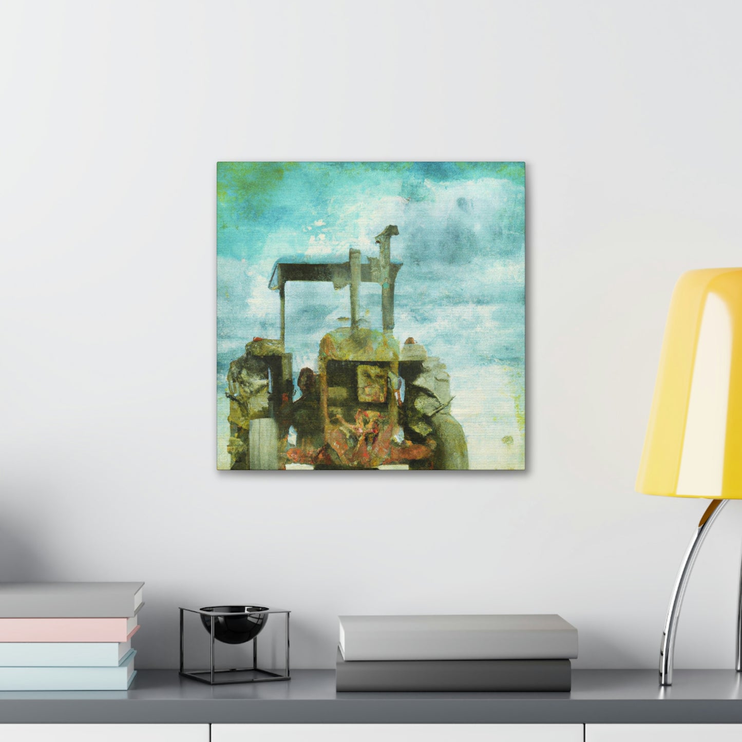 "Tractor in Surrealism" - Canvas