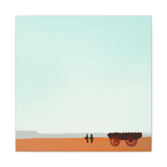 "Wagon Abstraction Minimalism" - Canvas