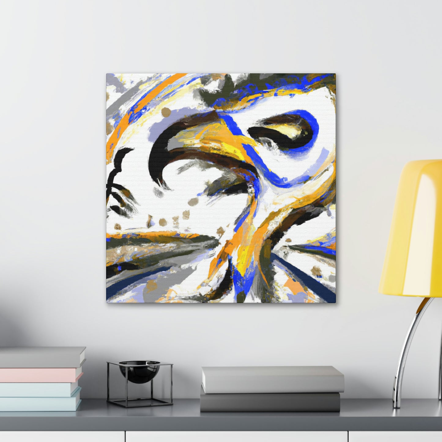 "Hawk in Flight Abstraction" - Canvas