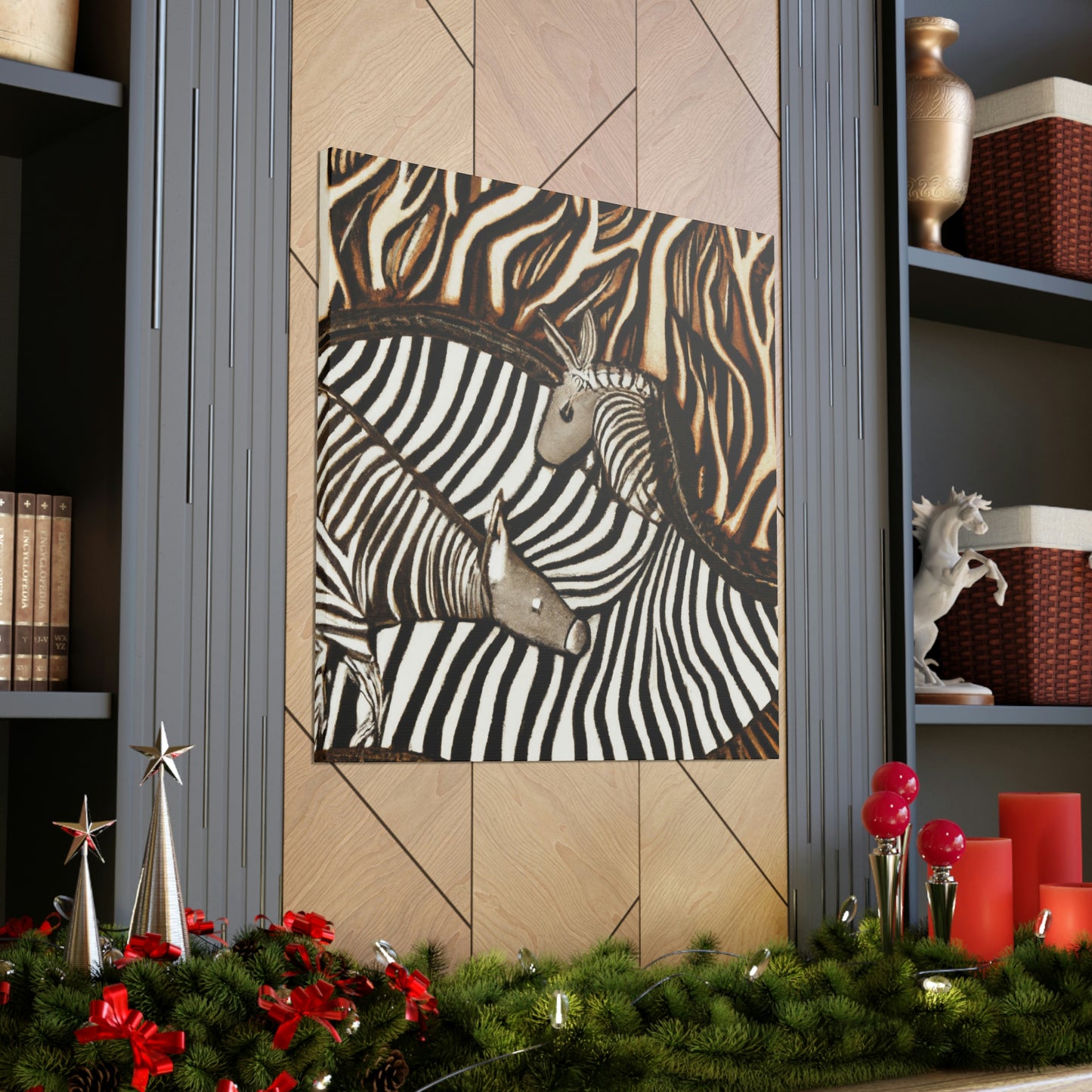 Zebra in Art Deco - Canvas