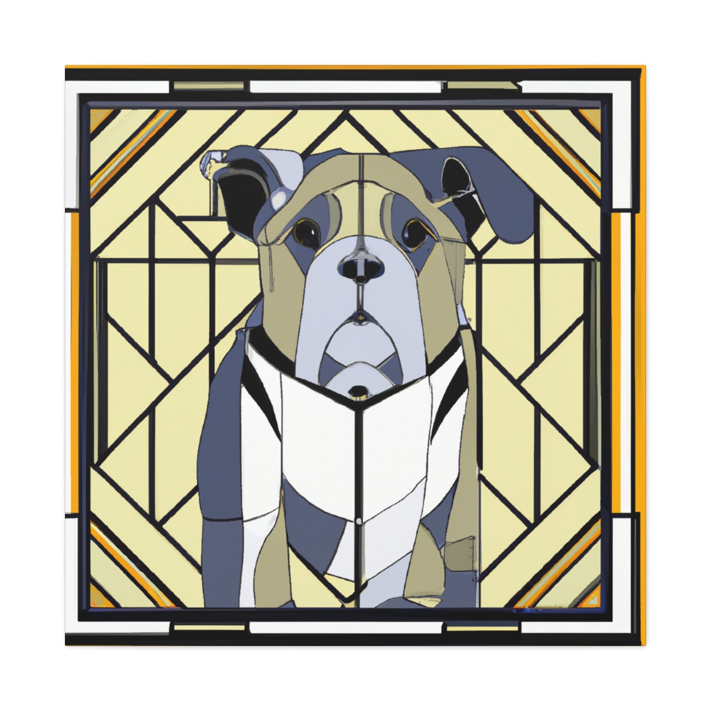 "Bulldog's Regal Roar" - Canvas