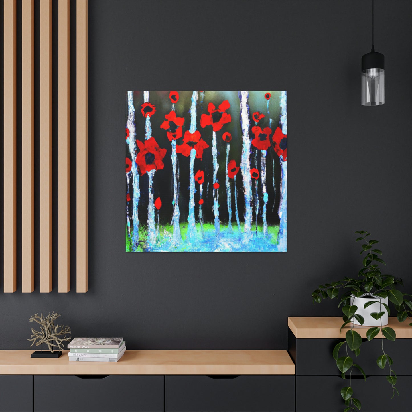 Poppy in Abstracted Freedom - Canvas